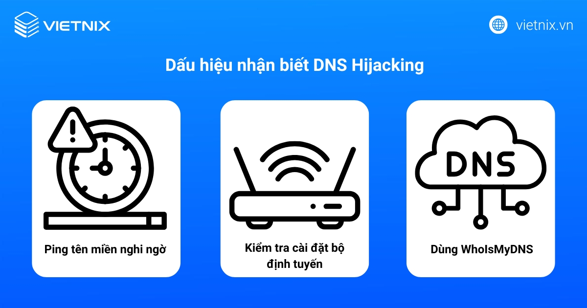DNS Hijacking là gì? Phát hiện, phòng ngừa tấn công hiệu quả 18 Dấu hiệu nhận biết DNS Hijacking