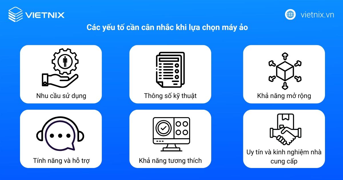 Máy ảo là gì? Thông tin cần biết về Virtual Machine 50 Các yếu tố cần cân nhắc khi lựa chọn máy ảo cho doanh nghiệp