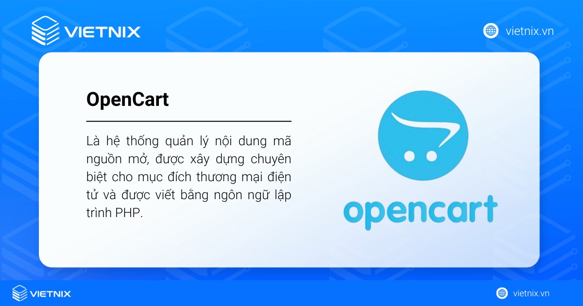 OpenCart là gì? Tổng quan về OpenCart dành cho người mới 20 OpenCart là một hệ thống quản lý nội dung mã nguồn mở