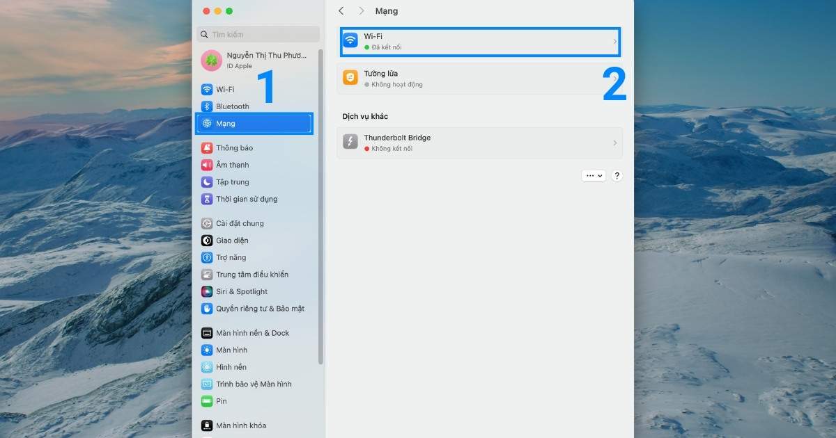 Public DNS là gì? Lợi ích, vai trò và hướng dẫn cấu hình chi tiết A-Z 52 Bạn chọn Mạng và nhấn dấu > tại mục Wi-Fi