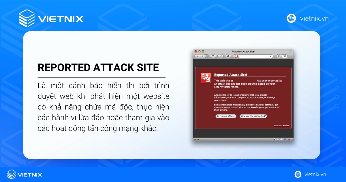Hướng dẫn cách gỡ cảnh báo “Reported Attack Site” trên website chi tiết, nhanh chóng 16 Reported Attack Site là một cảnh báo hiển thị bởi trình duyệt web