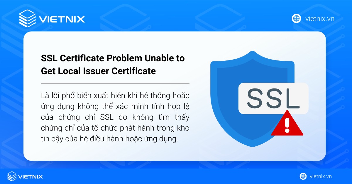 ssl certificate problem unable to get local issuer certificate 1