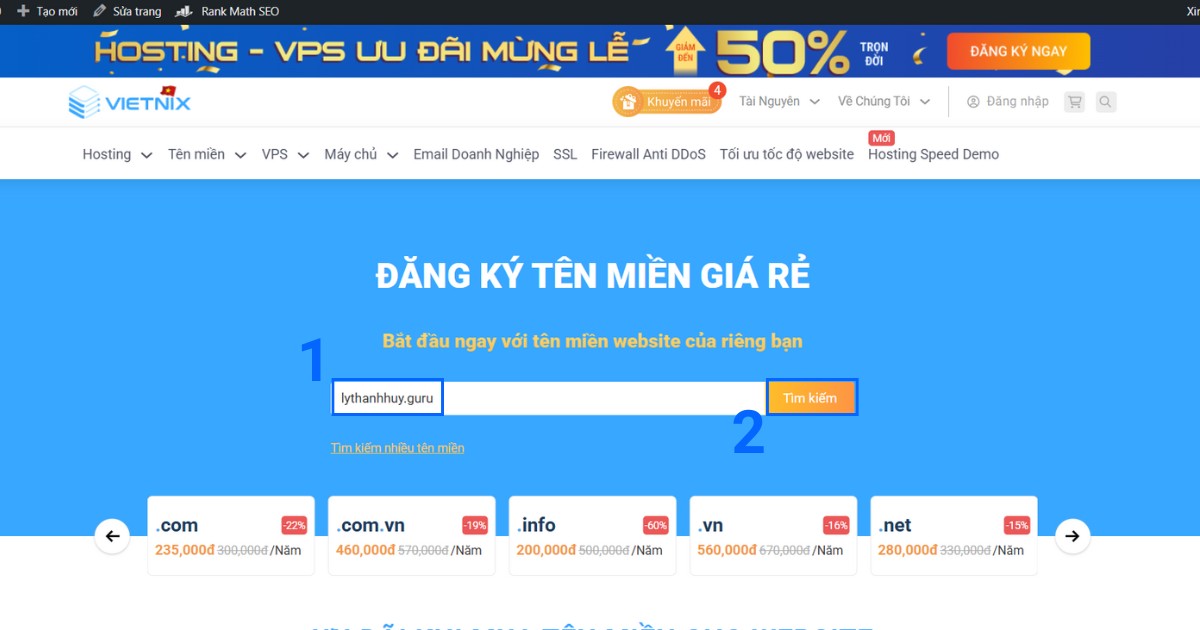 Tên miền .guru là gì? Cách đăng ký tên miền guru chi tiết từ A đến Z 32 Nhập tên miền .guru bạn mong muốn vào ô tìm kiếm