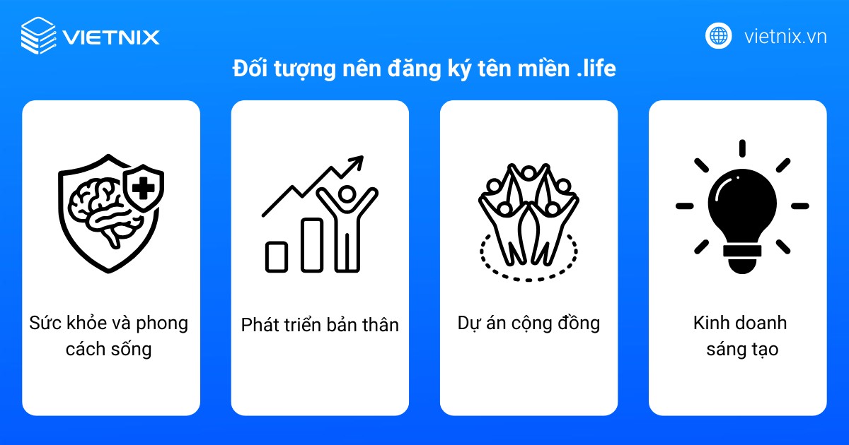 Tên miền .life là gì? Cách đăng ký tên miền .life chi tiết từ A đến Z 17 Đối tượng nên đăng ký tên miền .life