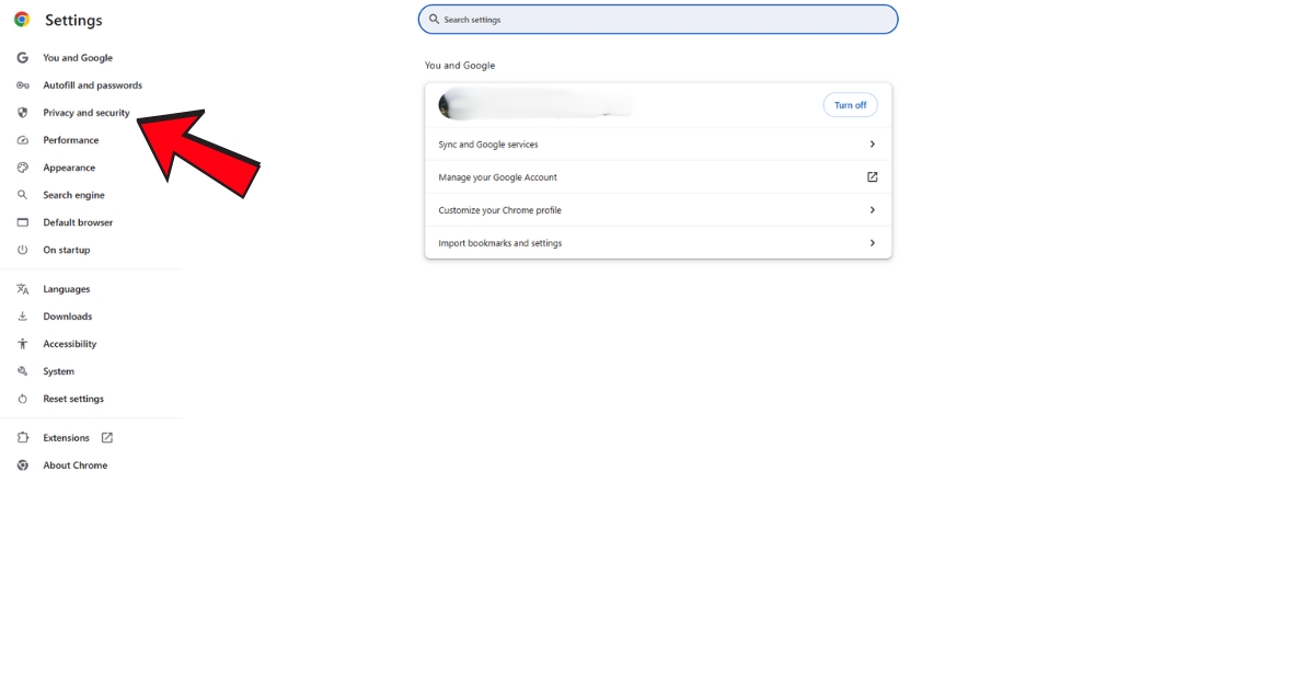 Trang web không phản hồi: Nguyên nhân, cách khắc phục triệt để A-Z 46 Đi đến mục Quyền riêng tư và bảo mật