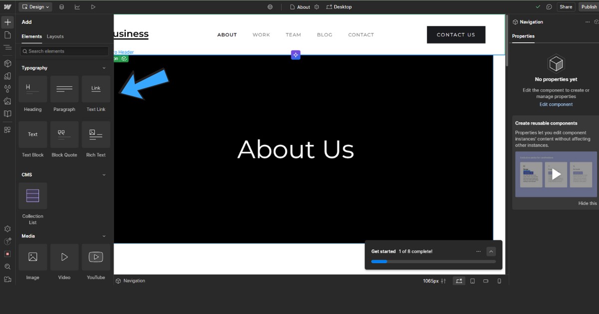 Webflow là gì? Ưu nhược điểm và quy trình thiết kế website với Webflow 60 Tùy chỉnh kiểu dáng