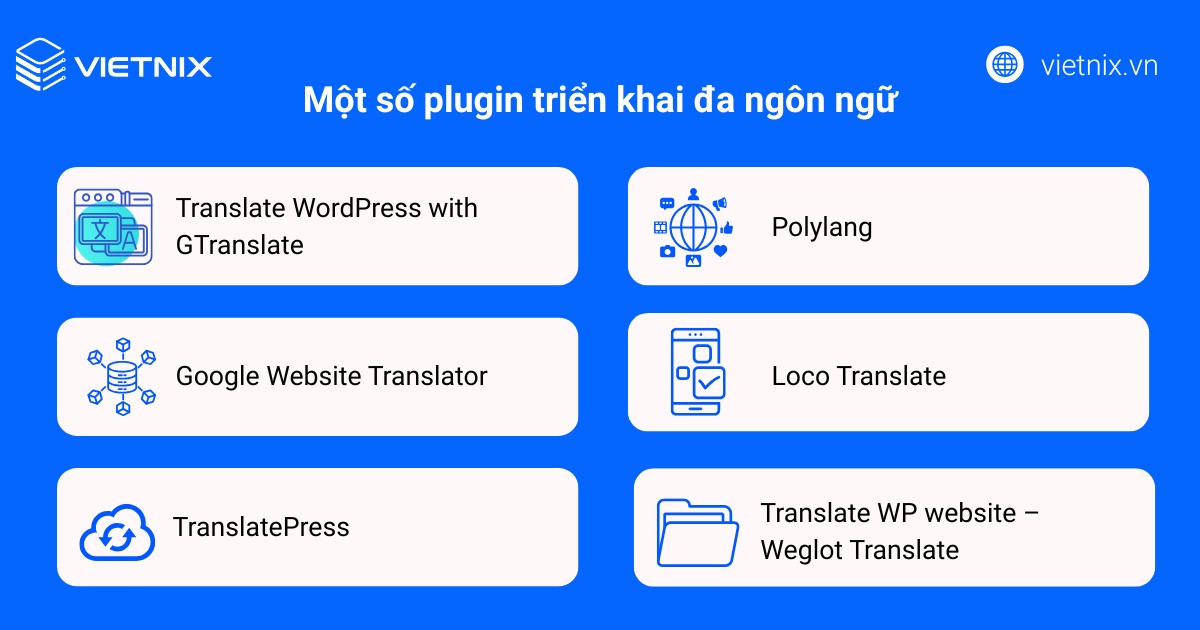 Website đa ngôn ngữ là gì? Ví dụ, lợi ích và cách tạo website đa ngôn ngữ dễ dàng 25 Sử dụng một số plugin triển khai đa ngôn ngữ