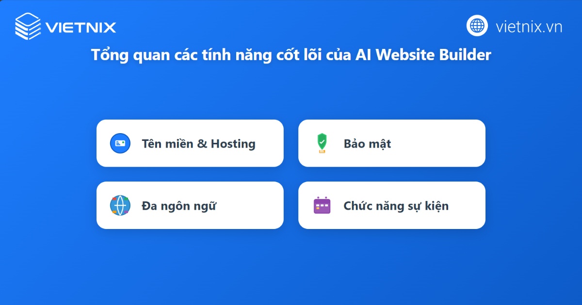 AI website là gì? Lợi ích và so sánh AI website với website truyền thống 25 Các tính năng cốt lõi của AI Website Builder