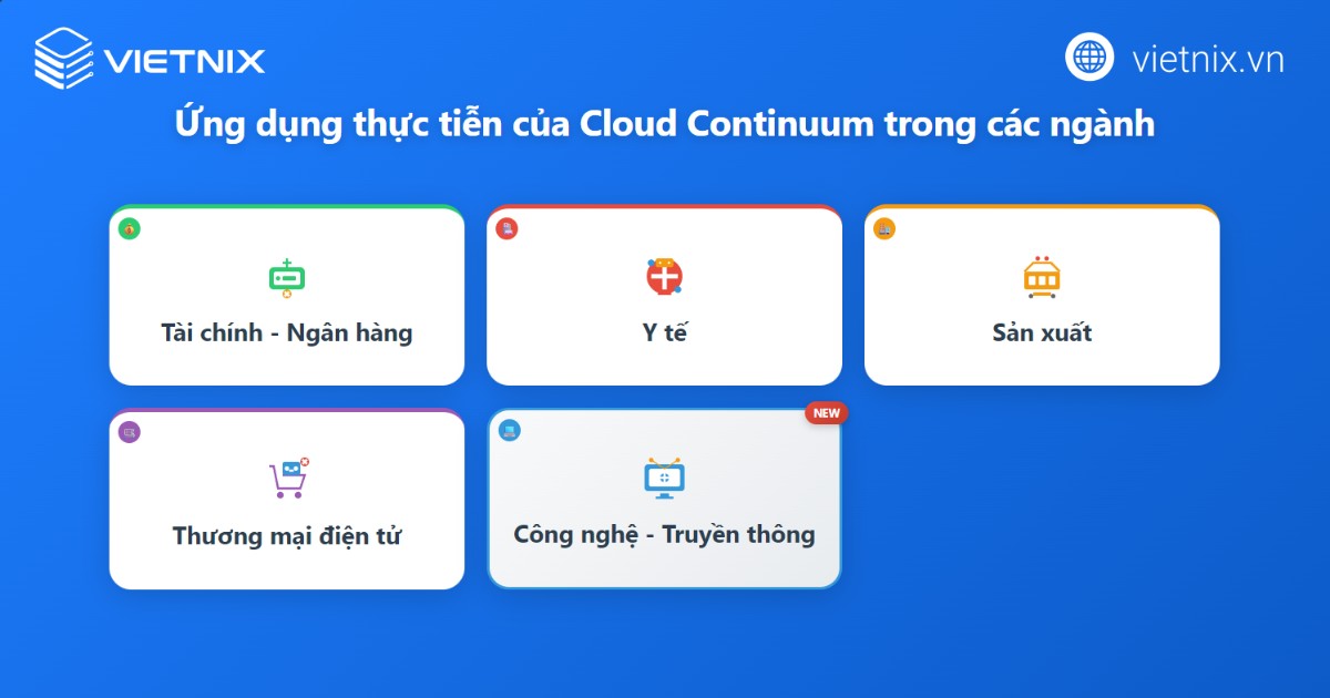 Ứng dụng thực tiễn của cloud continuum