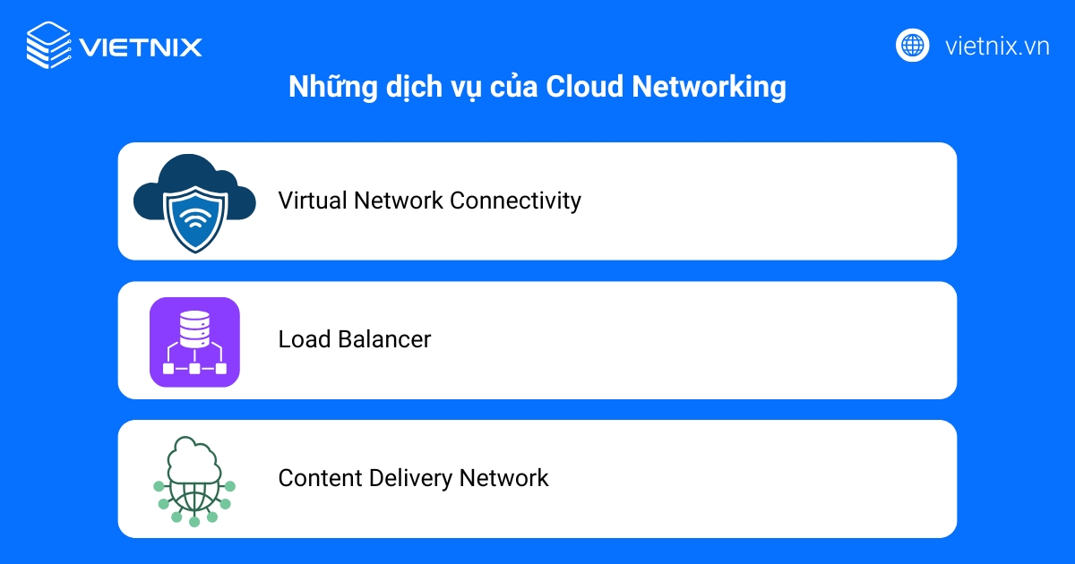 Những dịch vụ của Cloud Networking