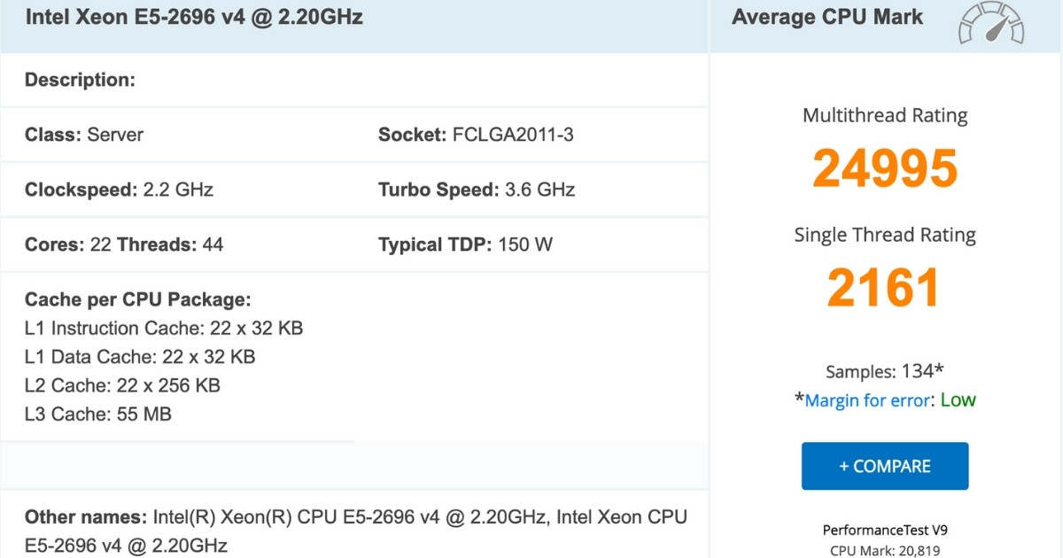 Đánh giá Intel Xeon E5 2696 v4: CPU server Broadwell-EP cho hiệu suất đa nhiệm 15 Điểm Benchmark của Intel Xeon E5 2696 v4