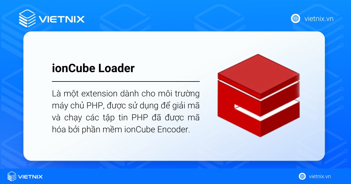 ionCube Loader là một extension dành cho môi trường máy chủ PHP
