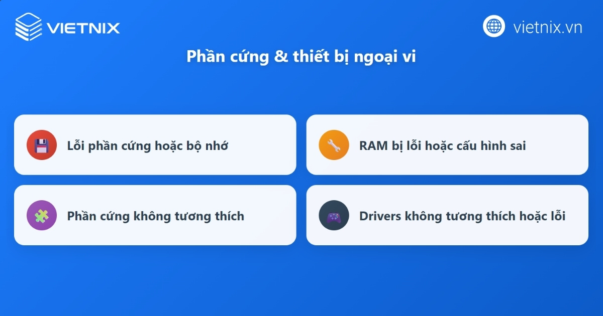 Các vấn đề về phần cứng và thiết bị ngoại vi