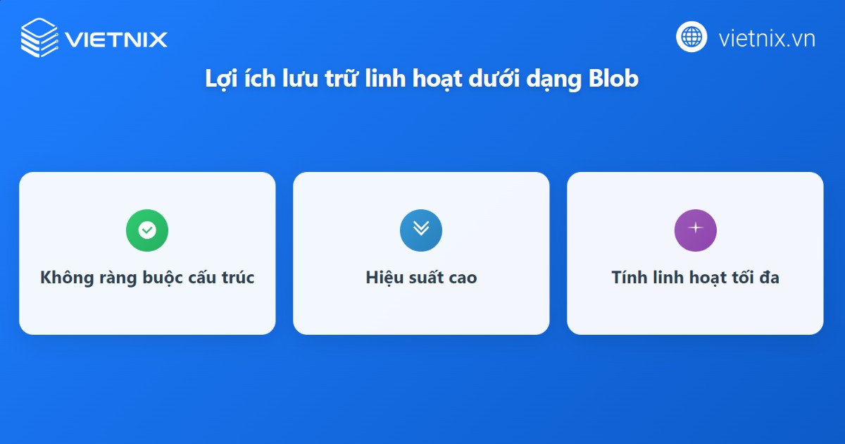 Key-value store giúp lưu trữ linh hoạt ở dạng blob
