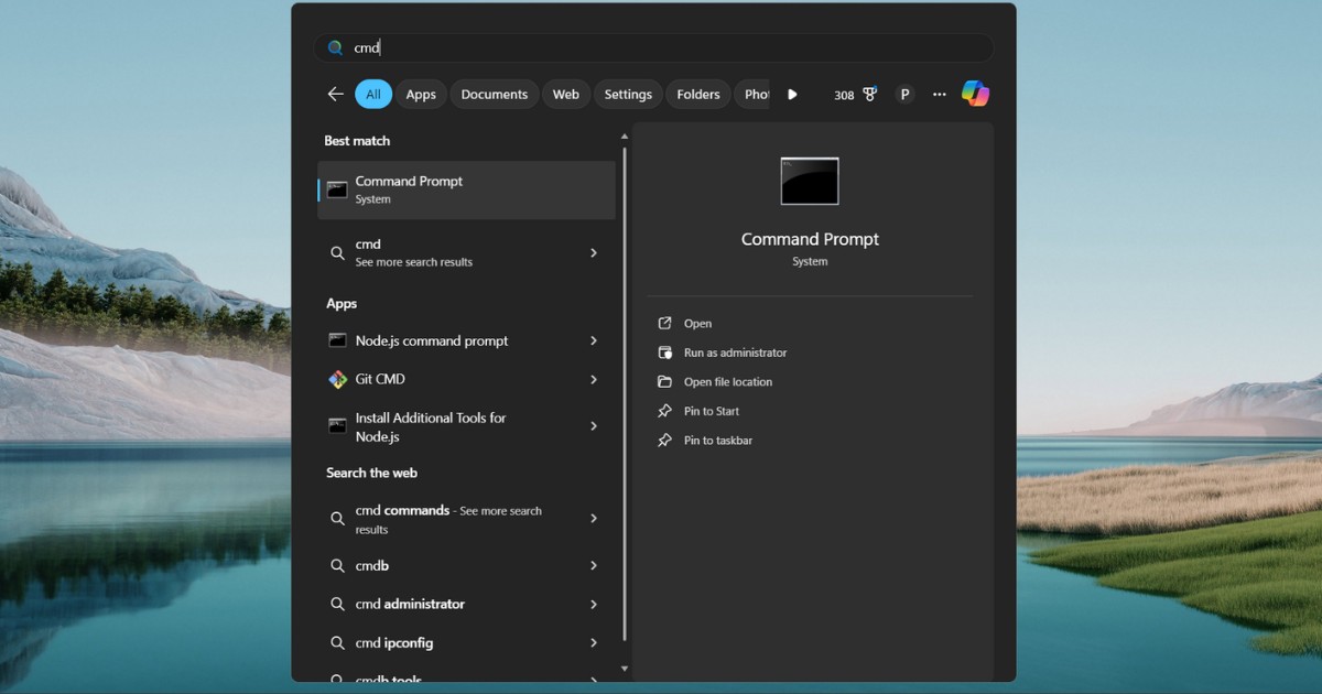 Lỗi không tìm thấy DNS: Nguyên nhân và cách khắc phục 28 Nhấn phím Windows và gõ cmd