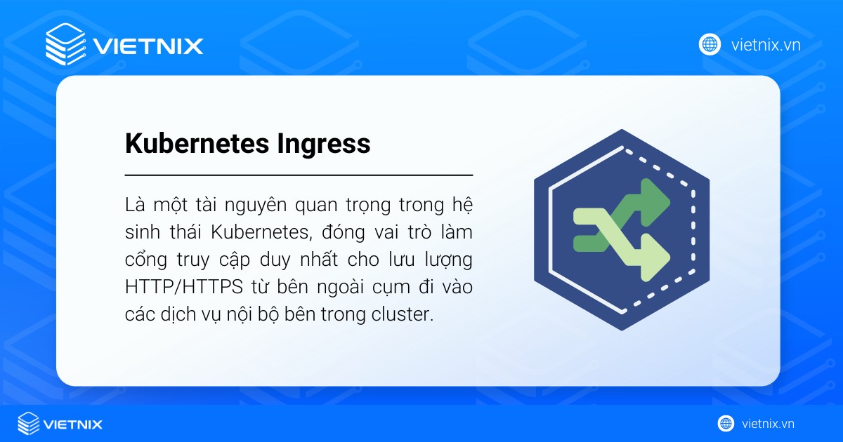 Kubernetes Ingress là gì? Cách cài đặt Ingress Controller và Load Balancer 16 Kubernetes Ingress là một tài nguyên quan trọng trong hệ sinh thái Kubernetes
