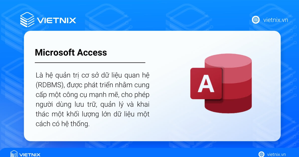 Microsoft Access là gì? Tính năng, ưu điểm và cách sử dụng chi tiết 21 Microsoft Access là một phần của bộ ứng dụng văn phòng Microsoft Office (phiên bản Professional trở lên).