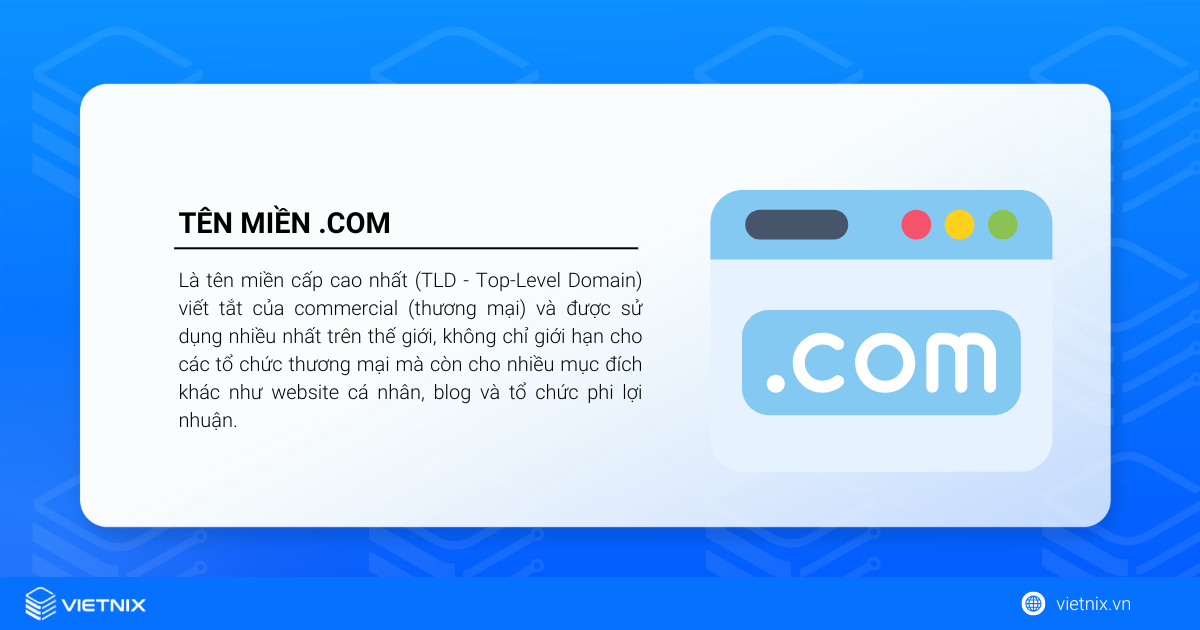 Tên miền .com là gì? Nên chọn tên miền .com hay .vn? 19 Tên miền .com là gì?