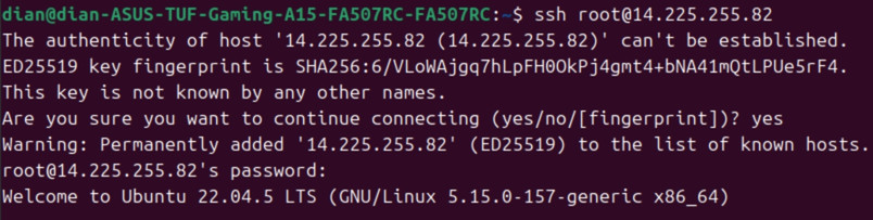 Warning: Remote Host Identification Has Changed!: Nguyên nhân và hướng dẫn xử lý 24 Sau đó, kết nối lại SSH như bình thường bằng lệnh: ssh user@hostname