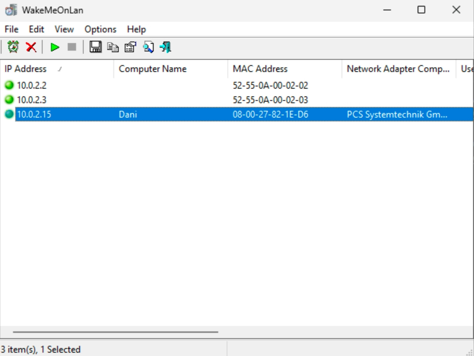 WOL là gì? Hướng dẫn kích hoạt Wake on LAN trên các hệ điều hành phổ biến 35 Sau khi quét xong, phần mềm hiển thị danh sách các thiết bị khả dụng