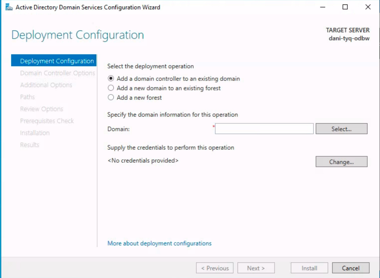 Tại mục Deployment Configuration, bạn sẽ lựa chọn cấu hình triển khai phù hợp