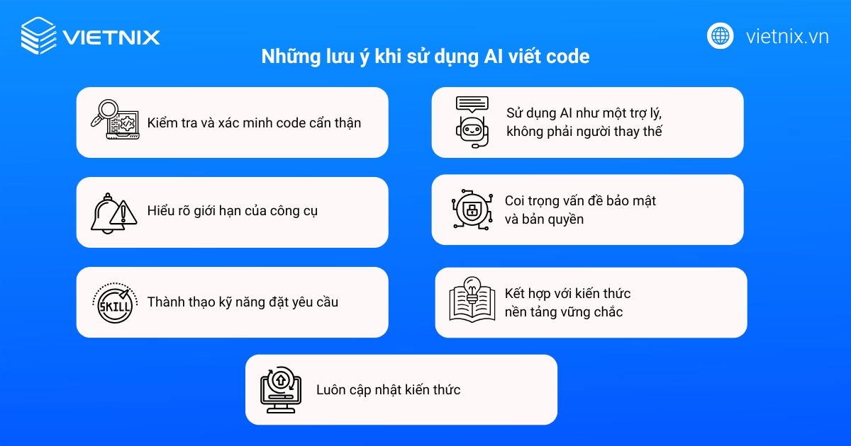 AI viết code website là gì? Công cụ AI giúp viết code hàng đầu cho lập trình viên 266 Những lưu ý khi sử dụng AI viết code