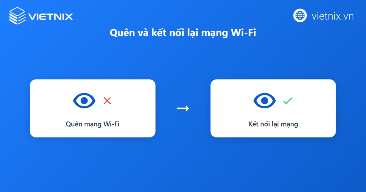 Nguyên nhân bị chặn lưu lượng DNS và 6 cách khắc phục chi tiết 19 Quên và kết nối lại mạng Wi-Fi
