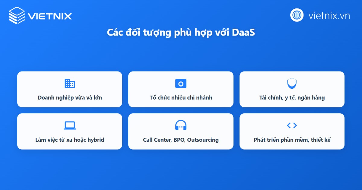 Đối tượng phù hợp sử dụng DaaS