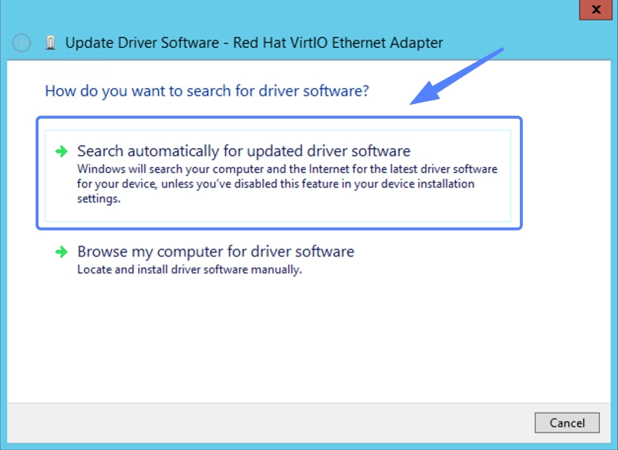 7 cách khắc phục lỗi không tìm thấy địa chỉ DNS nhanh chóng, chi tiết 45 Bạn chọn Search automatically for drivers, Windows sẽ tự động tìm kiếm, tải xuống và cài đặt phiên bản trình điều khiển mới nhất nếu có