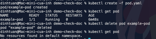 Sử dụng file config để tương tác với cụm cluster 