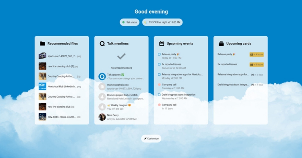 Nextcloud Hub giúp quản lý tài liệu và chia sẻ thông tin