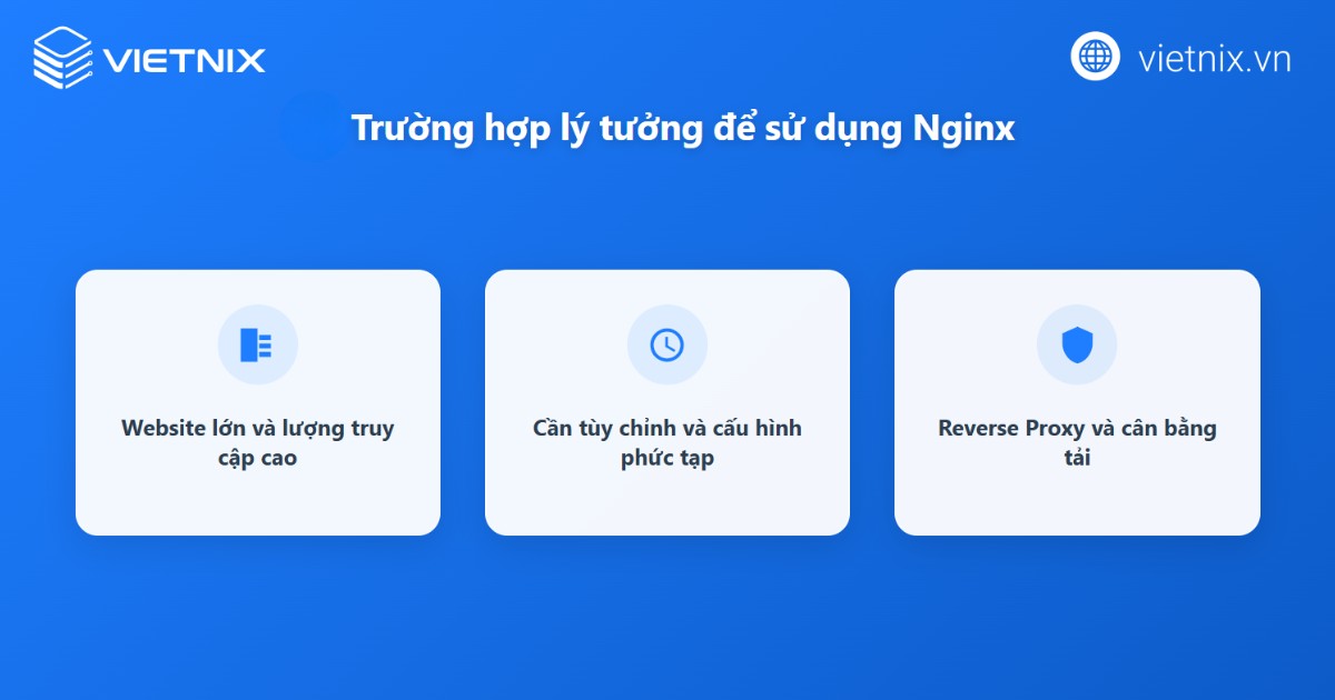 Nginx là sự lựa chọn tối ưu cho các hệ thống website cần tối ưu tùy chỉnh và khả năng mở rộng linh hoạt