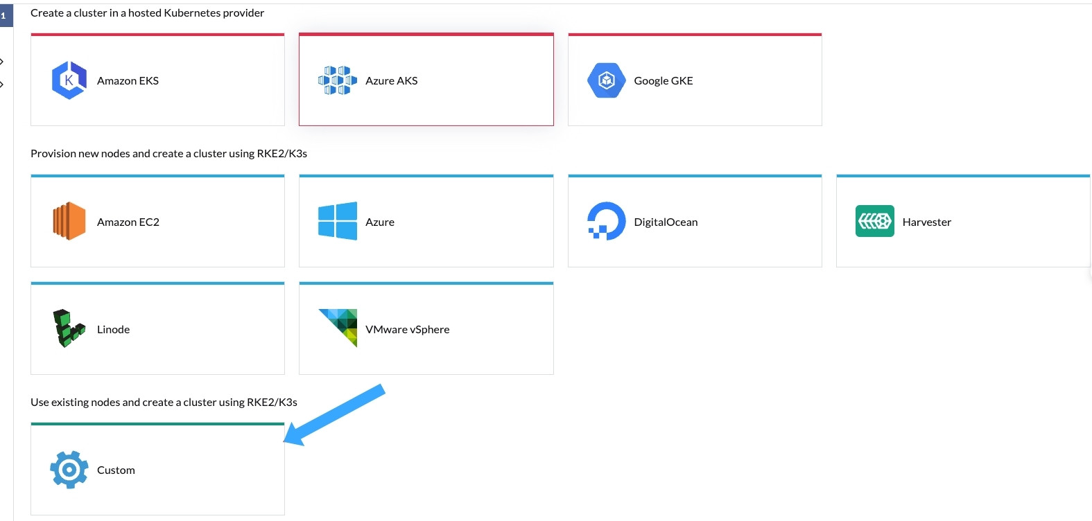 Bạn cần chọn Custom
