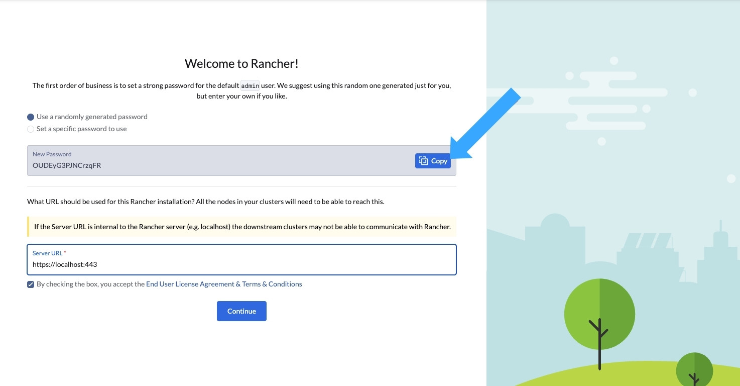 Bạn làm theo hướng dẫn để lấy password truy cập