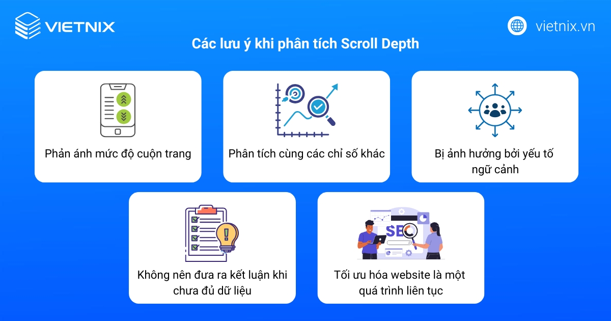 Các lưu ý khi phân tích Scroll Depth