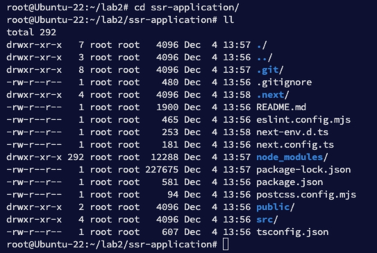 Bạn sẽ thấy một ứng dụng Next.js