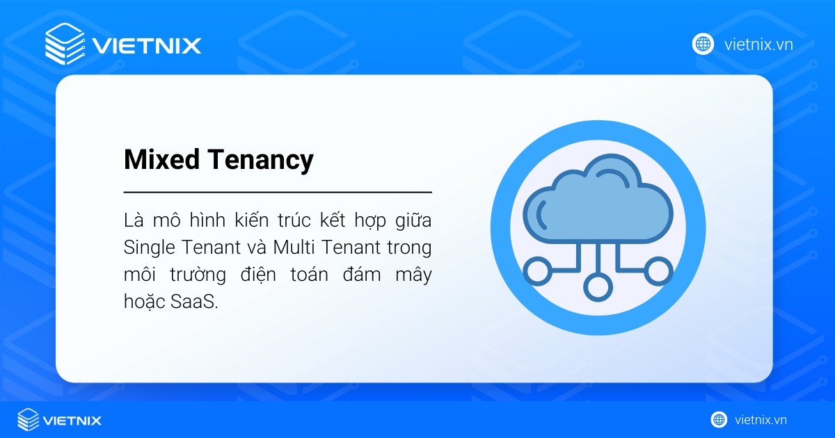 Single Tenant là gì? So sánh Single Tenant với Multi Tenant chi tiết 27 Mixed Tenancy là mô hình kiến trúc kết hợp giữa Single Tenant và Multi Tenant