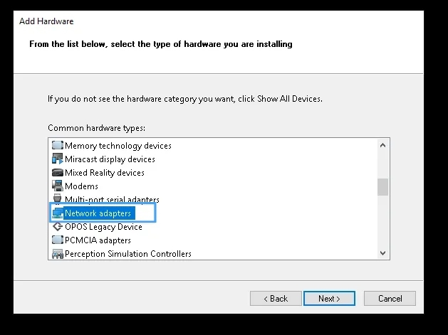 Cách tạo card loopback trên Windows 36 Trong Common hardware type bạn cần tìm và chọn hardware