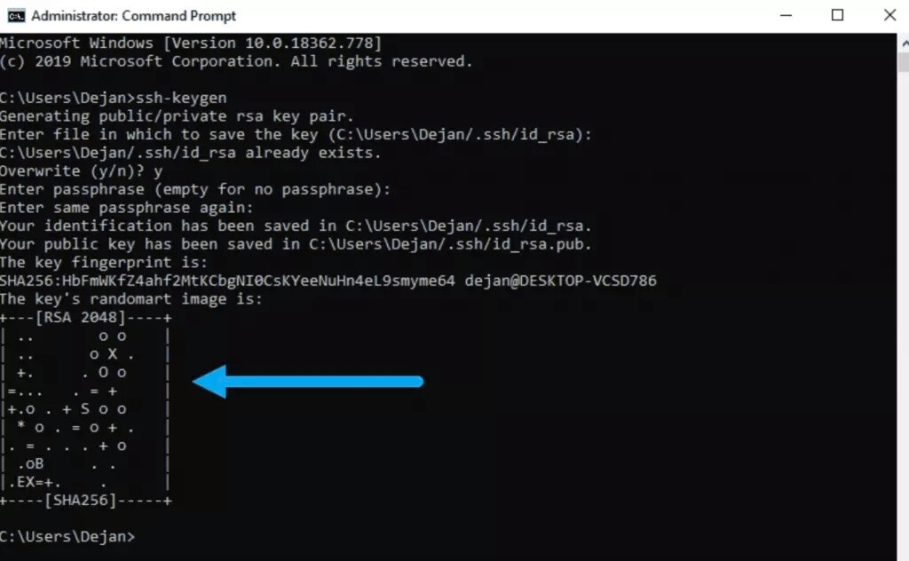Đây chính là SSH key pair của bạn.