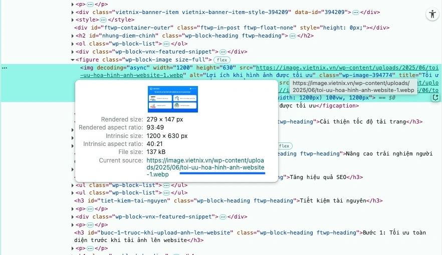 Tối ưu hình ảnh chuẩn trước khi upload lên website