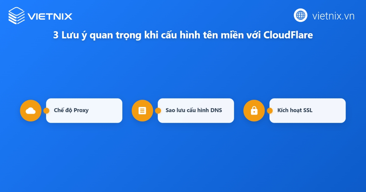 Lưu ý quan trọng khi thêm tên miền vào CloudFlare