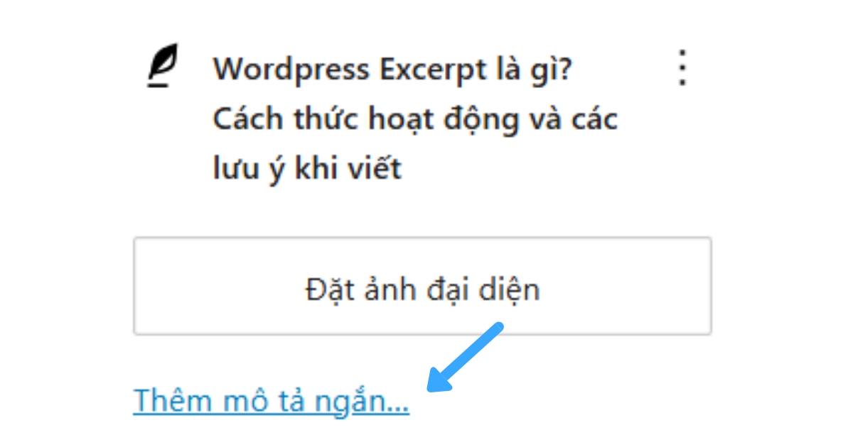 Bạn nhập đoạn mô tả ngắn gọn về nội dung vào ô Mô tả ngắn