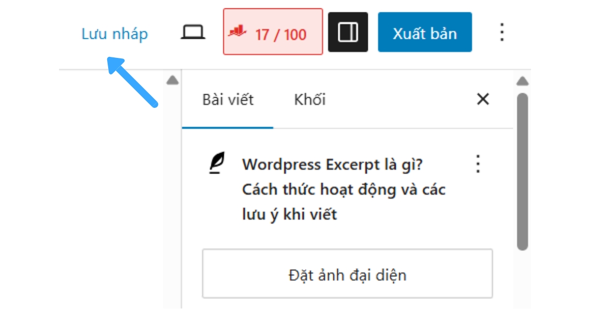 Sau đó, bạn nhấn Đăng hoặc Lưu để hoàn tất