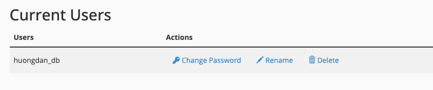 Lưu lại thông tin để sử dụng trong bước cài đặt WordPress