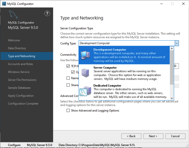 Hướng dẫn cài đặt MySQL trên Windows Server chi tiết, nhanh chóng 38 Phân loại máy chủ và cấu hình mạng