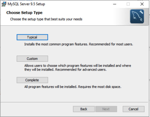 Hướng dẫn cài đặt MySQL trên Windows Server chi tiết, nhanh chóng 32 Nhấp Next để xác nhận lựa chọn