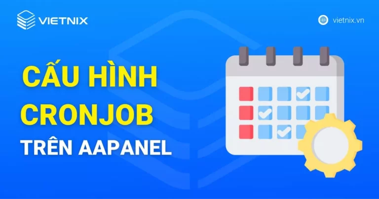 Vị trí Cron trong menu aaPanel