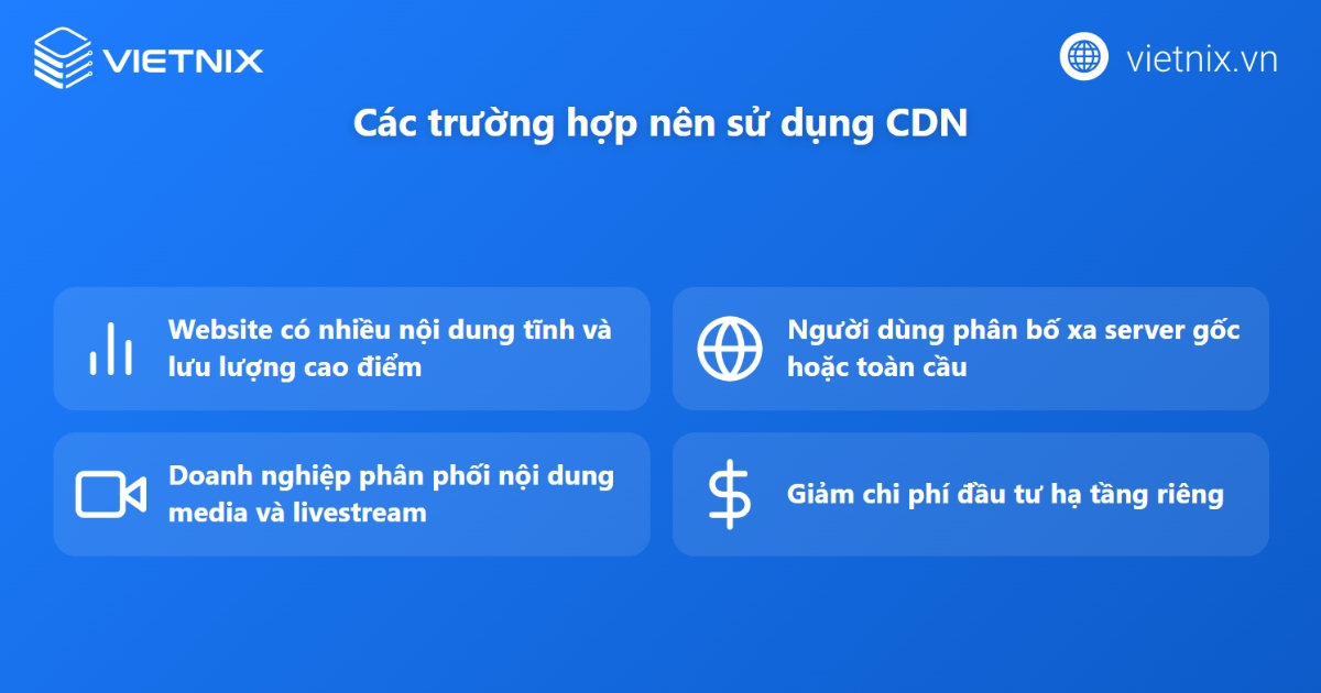 Khi doanh nghiệp nên sử dụng CDN