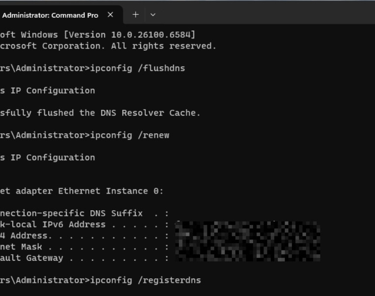 Lỗi DNS_PROBE_STARTED là gì? Nguyên nhân và cách khắc phục chi tiết 22 Trên Windows, bạn mở Command Prompt (chọn Run as administrator)
