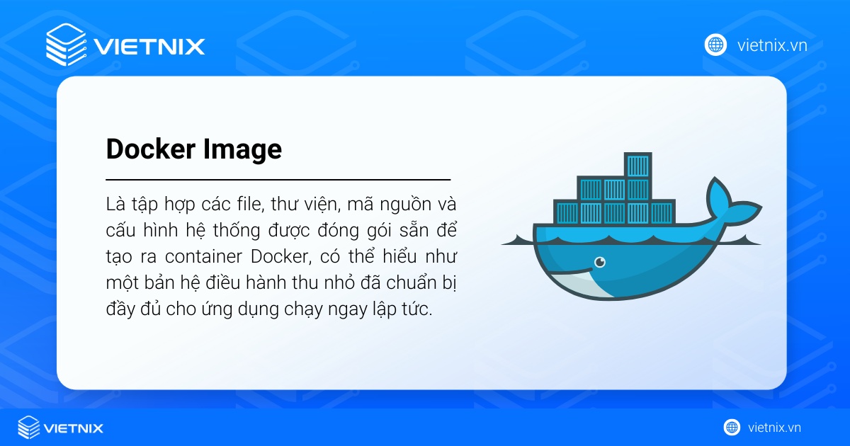 Docker Image là nền tảng tạo container cho ứng dụng